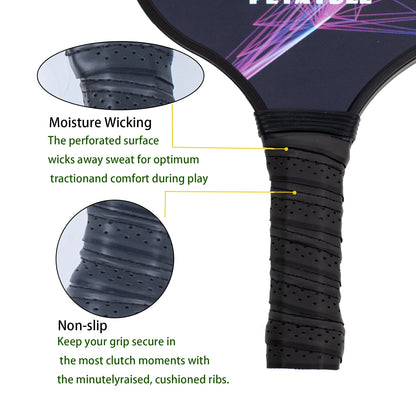 Pickleball Paddles, Fiberglass Surface Pickleball Set,