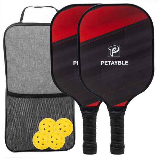 Pickleball Paddles, Fiberglass Surface Pickleball Set,